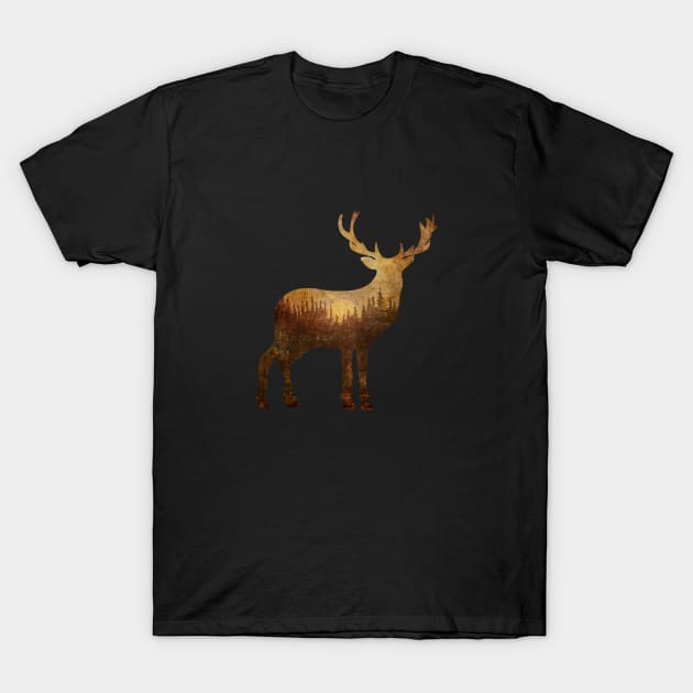 Deer at Dawn T-Shirt by directdesign